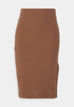 Pencil Skirt With Slit - Blyantskjørt - Brown -Fab Five Mote Butikk b010ed6b7d824afa9eca1882c1640a84