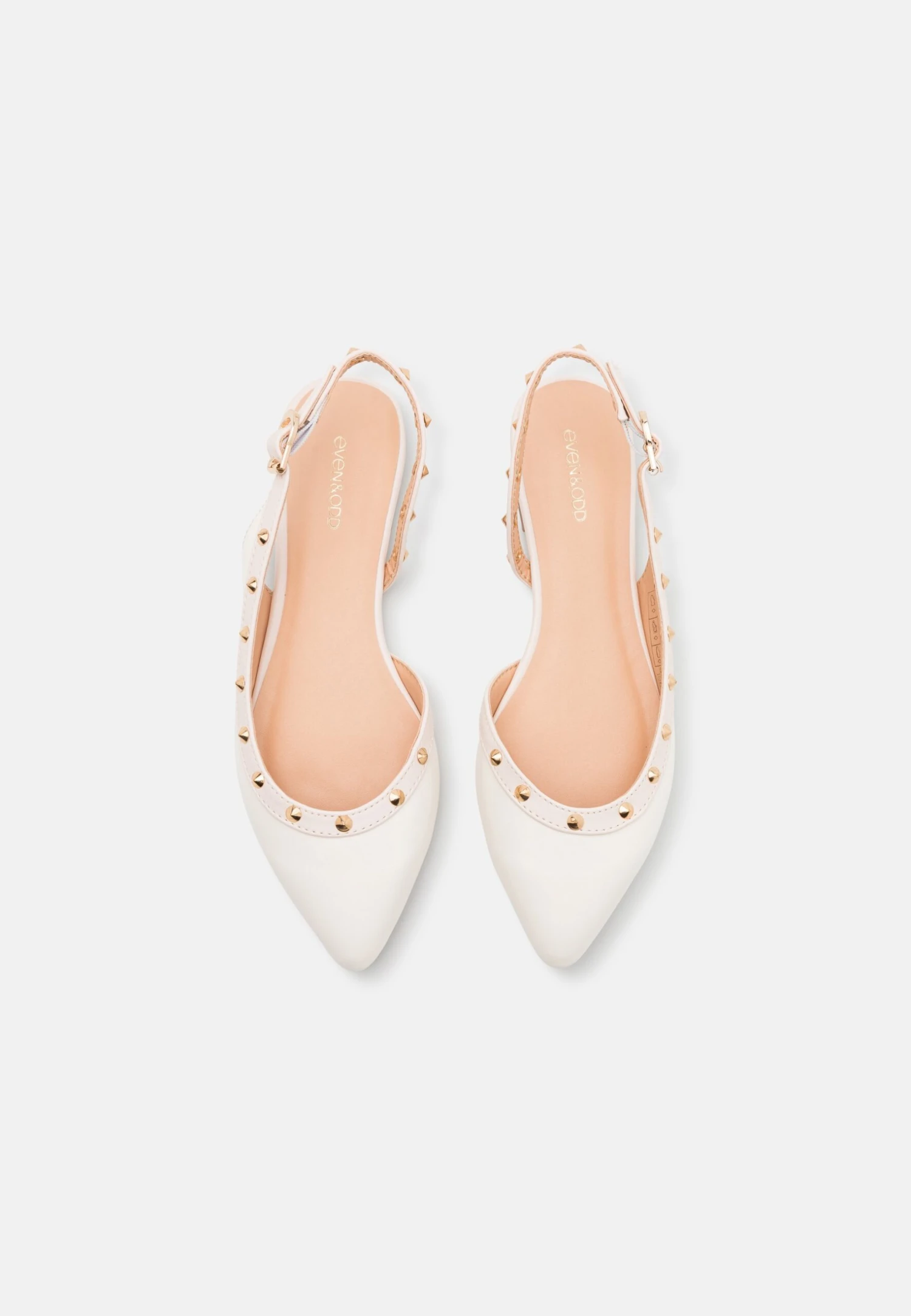 Even&Odd Ballerina Med Hælstøtte - White 10 Even&Odd Ballerina Med Hælstøtte - White - Bilde 8