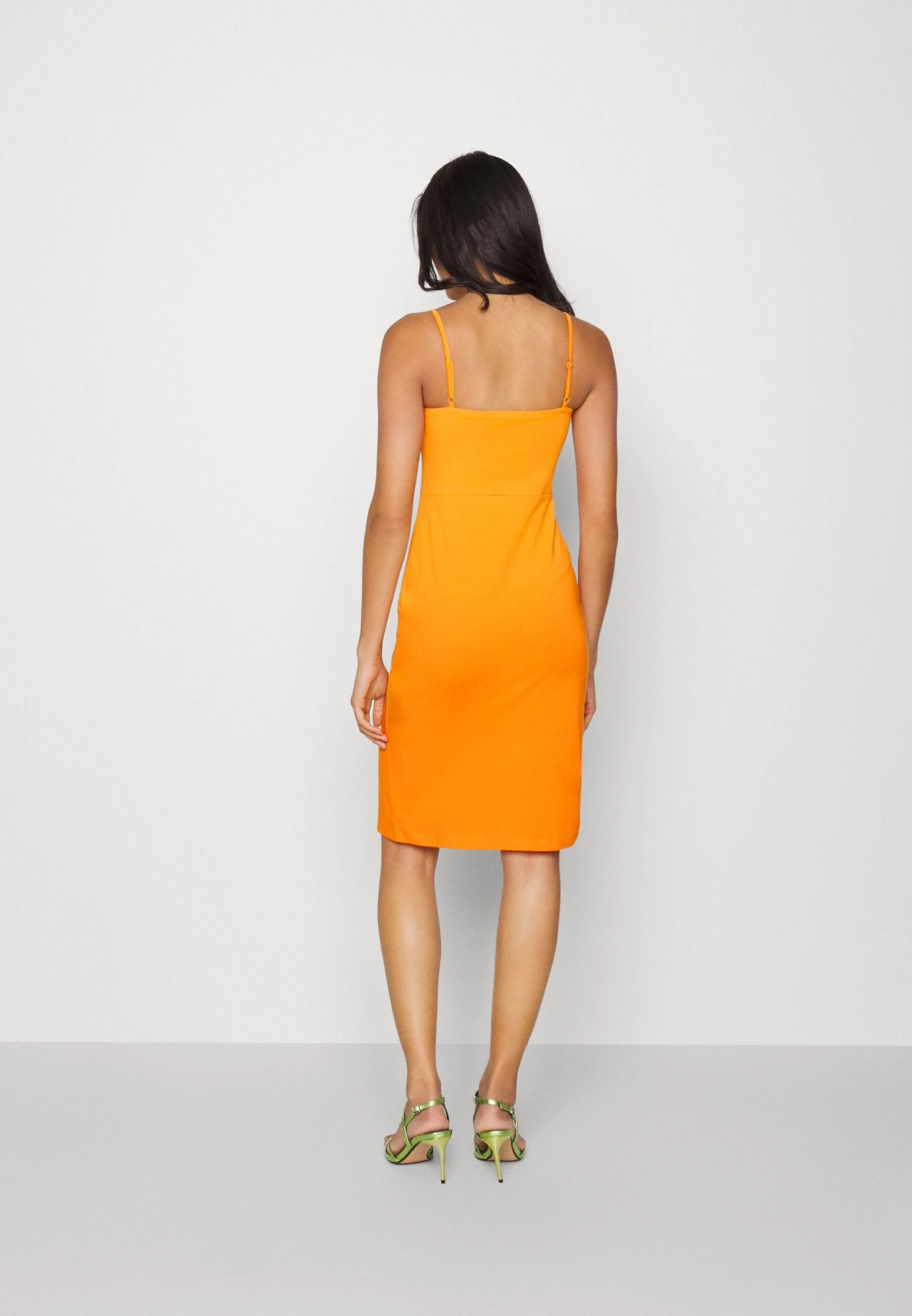 Even&Odd Strappy Mini Bodycon Dress- Jerseykjole - Orange 5 Even&Odd Strappy Mini Bodycon Dress- Jerseykjole - Orange - Bilde 3