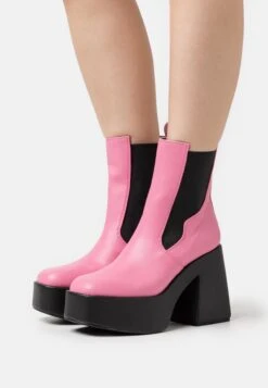 Even&Odd Ankelboots Med Høye Hæler - Pink