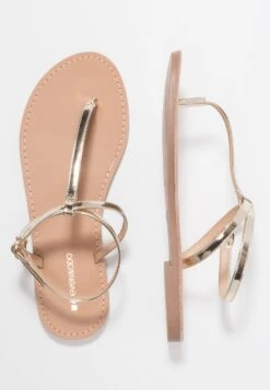 Even&Odd Tåsandaler - Gold 12 Even&Odd Tåsandaler - Gold -Fab Five Mote Butikk c6c64ff273f04aaf929560e0564bc972