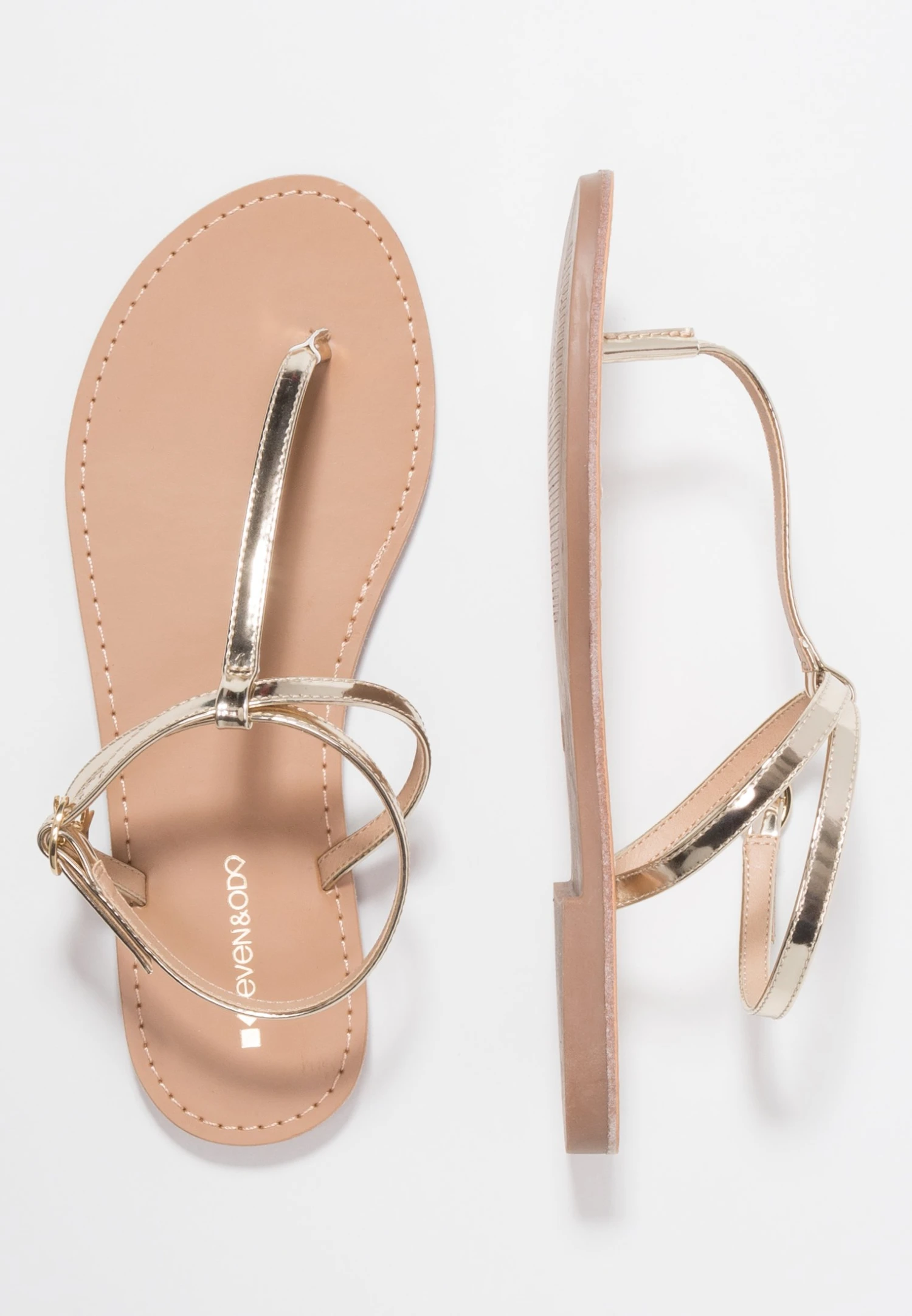 Even&Odd Tåsandaler - Gold 6 Even&Odd Tåsandaler - Gold - Bilde 4