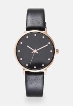 Even&Odd Klokke - Black/Rosegold-Coloured