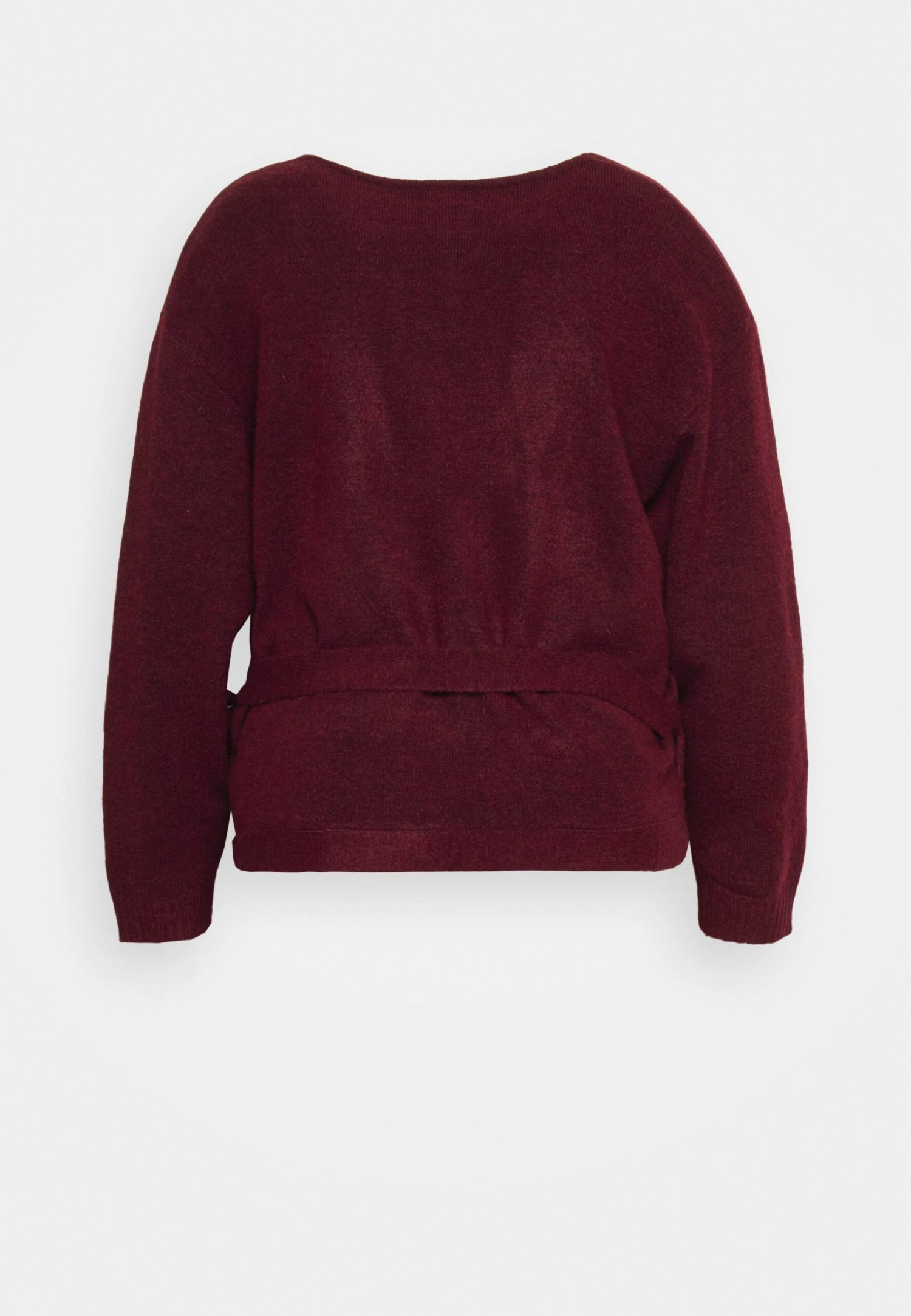 Curvy Wrap Cardigan - Cardigan - Dark Red 4 Curvy Wrap Cardigan - Cardigan - Dark Red - Bilde 2