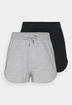 Even&Odd 2 Pack - Joggebukse - Black/Mottled Light Grey