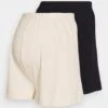 2 Pack- Shorts - Black/ Beige 1 2 Pack- Shorts - Black/ Beige -Fab Five Mote Butikk e9130373a2894f7b8a76c80f586aa5eb