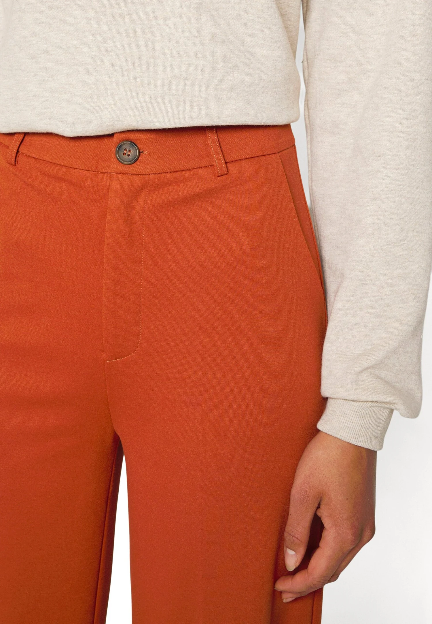 Wide Leg Trousers - Bukse -Brown 7 Wide Leg Trousers - Bukse -Brown - Bilde 5