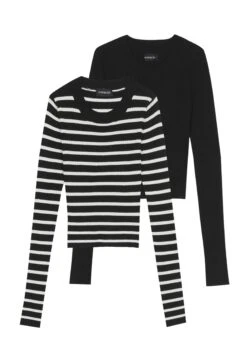 Even&Odd 2 Pack - Strikkegenser - Black / Off-White 12 Even&Odd 2 Pack - Strikkegenser - Black / Off-White -Fab Five Mote Butikk f7b2e9b43e2f44ac99e5e4f3fa6e6151