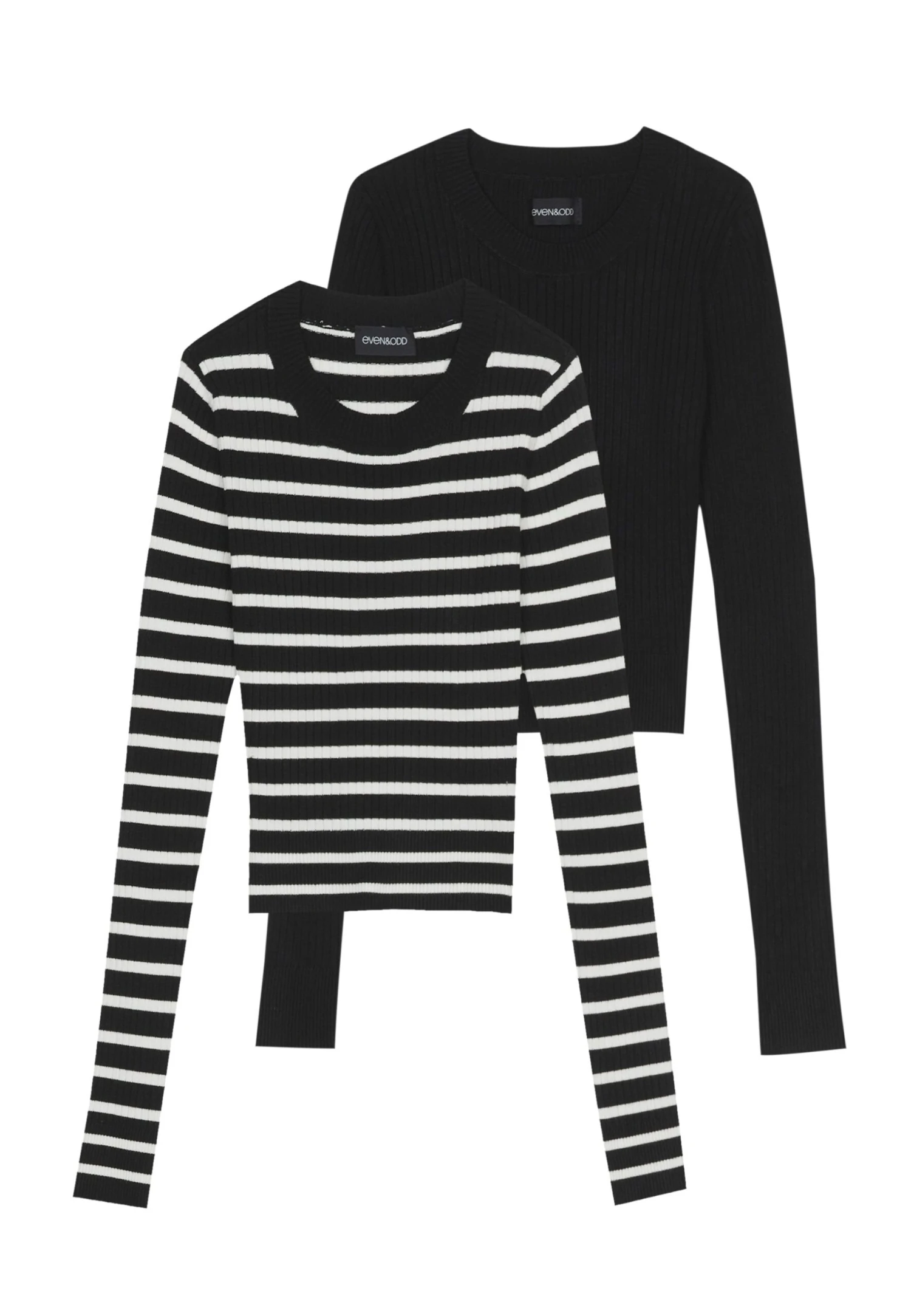 Even&Odd 2 Pack - Strikkegenser - Black / Off-White 7 Even&Odd 2 Pack - Strikkegenser - Black / Off-White - Bilde 5