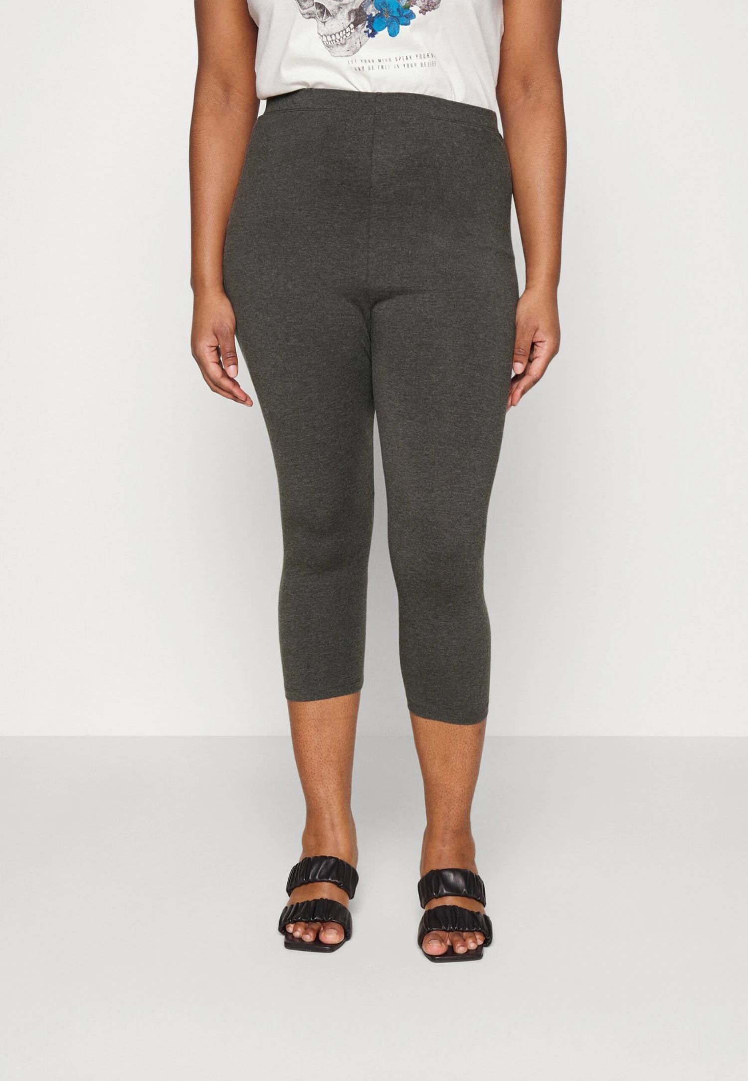 2 Pack - Leggings - Black/Mottled Dark Grey 4 2 Pack - Leggings - Black/Mottled Dark Grey - Bilde 2